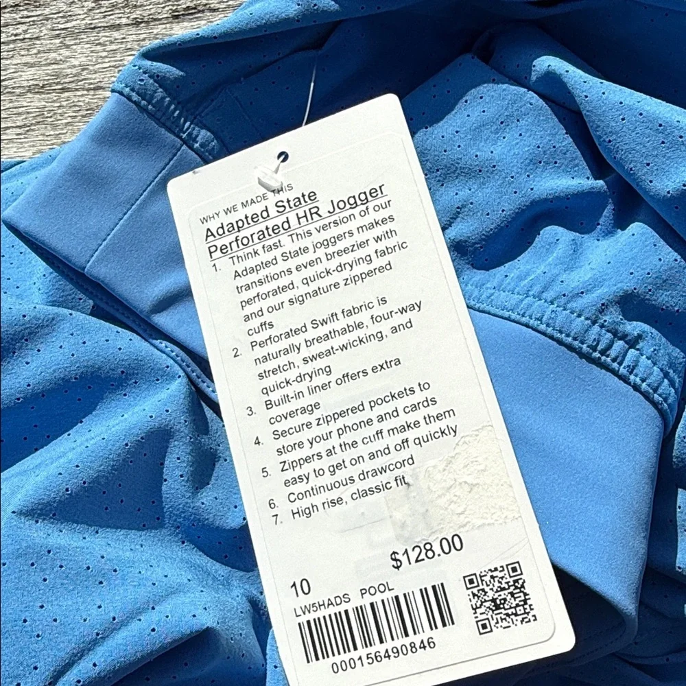 Lululemon Adapted State High-Rise Jogger Full Length Pool Party blue NWT size 10